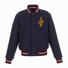 NBA Men's Cleveland Cavaliers Navy Blue Varsity Jacket