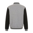 NBA Men's Dallas Mavericks Gray and Black Varsity Jacket (Back)