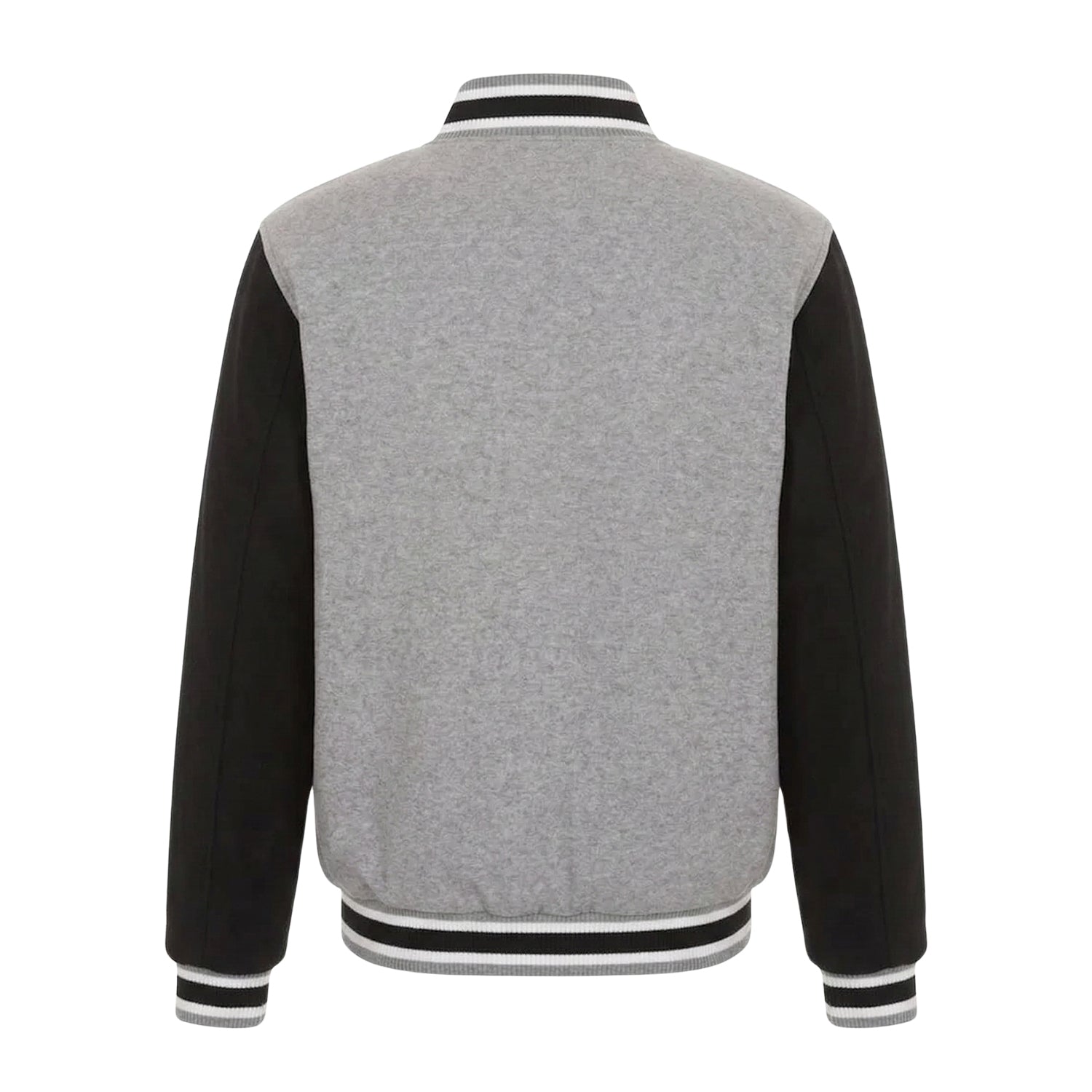 NBA Men's Dallas Mavericks Gray and Black Varsity Jacket (Back)