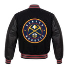 NBA Men's Denver Nuggets Black Varsity Jacket (Back)
