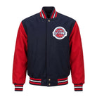 NBA Men's Detroit Pistons Navy Red Varsity Jacket