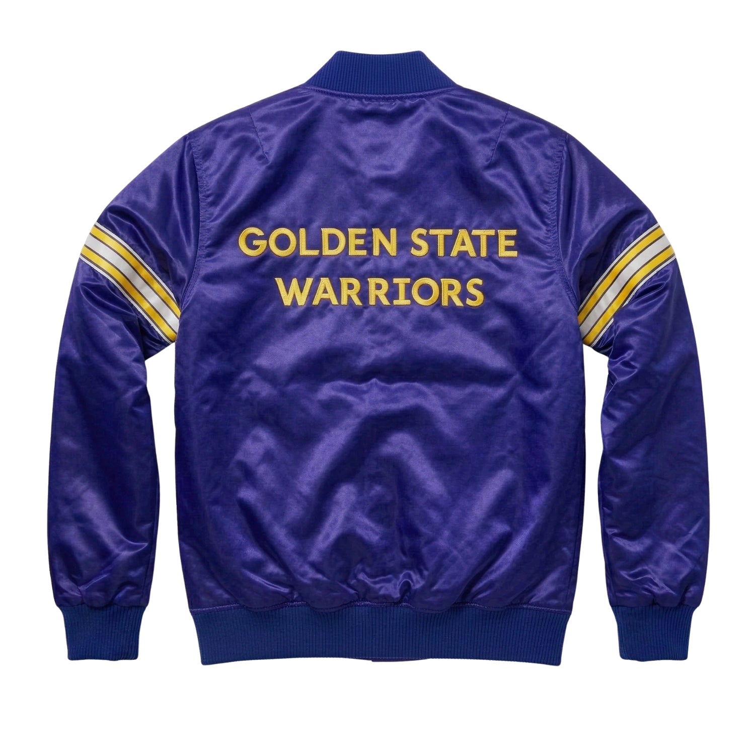 NBA Men's Golden State Warriors Blue Varsity Jacket (Back)