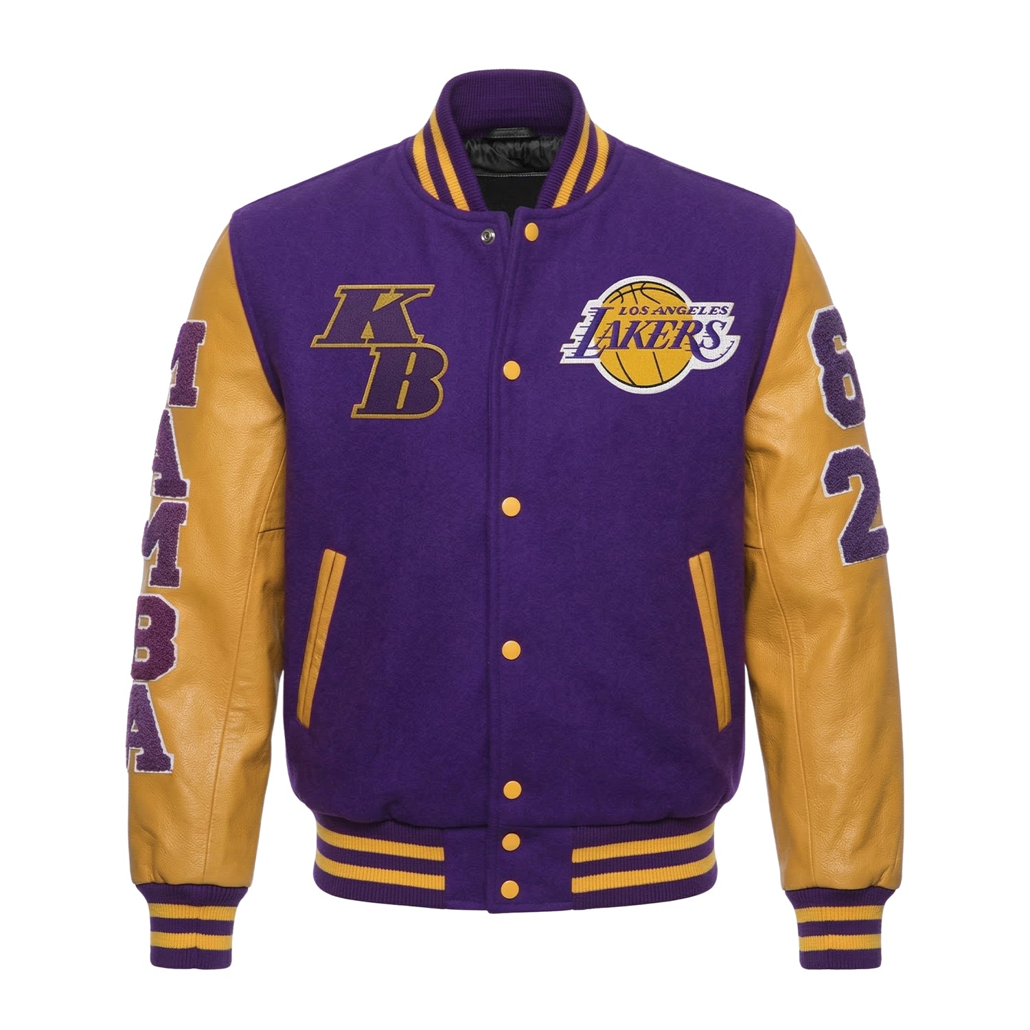 NBA Men's Los Angeles Lakers Purple & Yellow Varsity Jacket