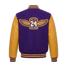 NBA Men's Los Angeles Lakers Purple and Gold Varsity Jacket (Back)
