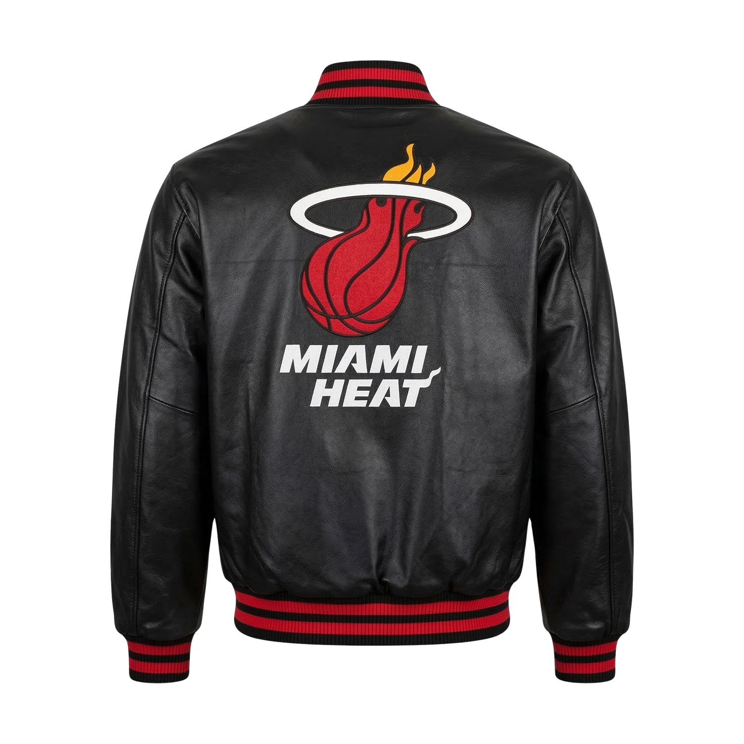 NBA Men's Miami Heat Black Varsity Jacket (Back)