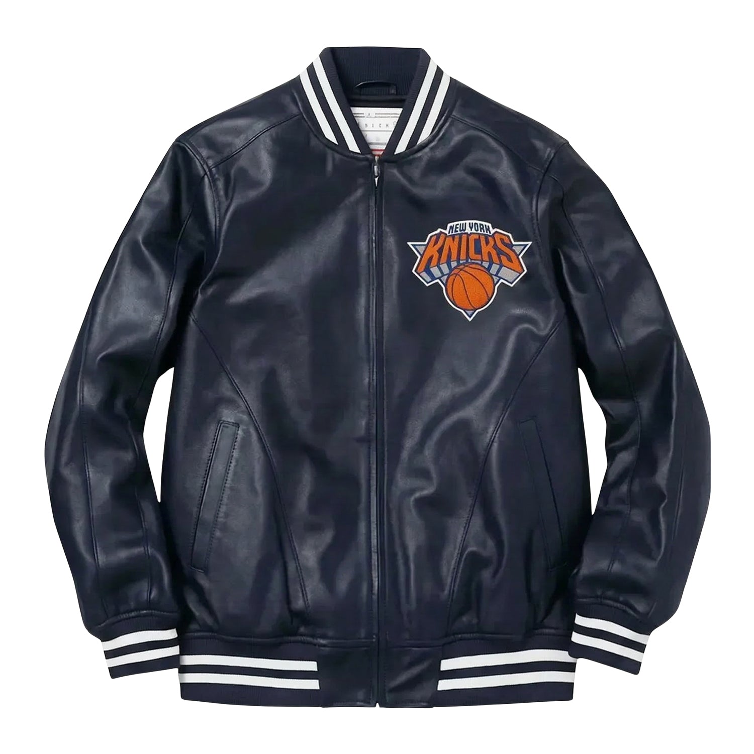 NBA Men's New York Knicks Black Varsity Jacket