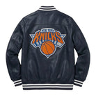 NBA Men's New York Knicks Black Varsity Jacket (Back)