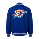 NBA Men's Oklahoma City Thunder Royal Blue Varsity Jacket (Back)
