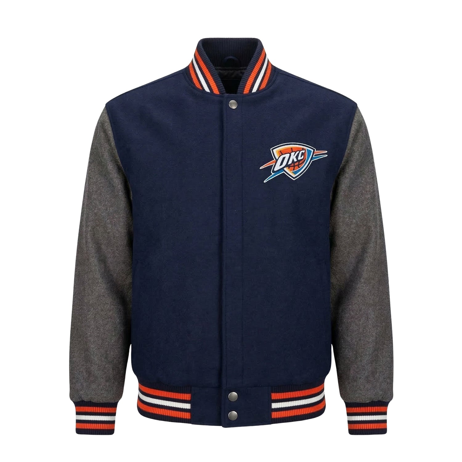 NBA Men's Oklahoma City Thunder Two Tone Varsity Jacket