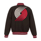 NBA Men's Portland Trail Blazers Black Varsity Jacket (Back)