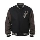 NBA Men's San Antonio Spurs Black Wool Varsity Jacket