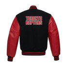 NBA Men's Toronto Raptors Black & Red  Wool Varsity Jacket (Back)