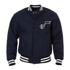 NBA Men's Utah Jazz Navy Blue Wool Varsity Jacket