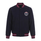 NBA Men's Washington Wizards Navy Blue Wool Varsity Jacket