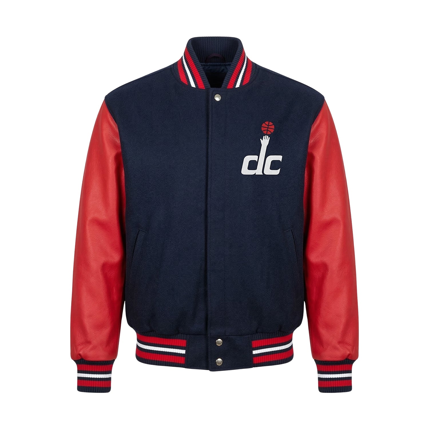 NBA Men's Washington Wizards Navy & Red Varsity Jacket