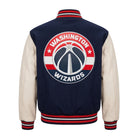 NBA Men's Washington Wizards Navy & White Varsity Jacket (Back)