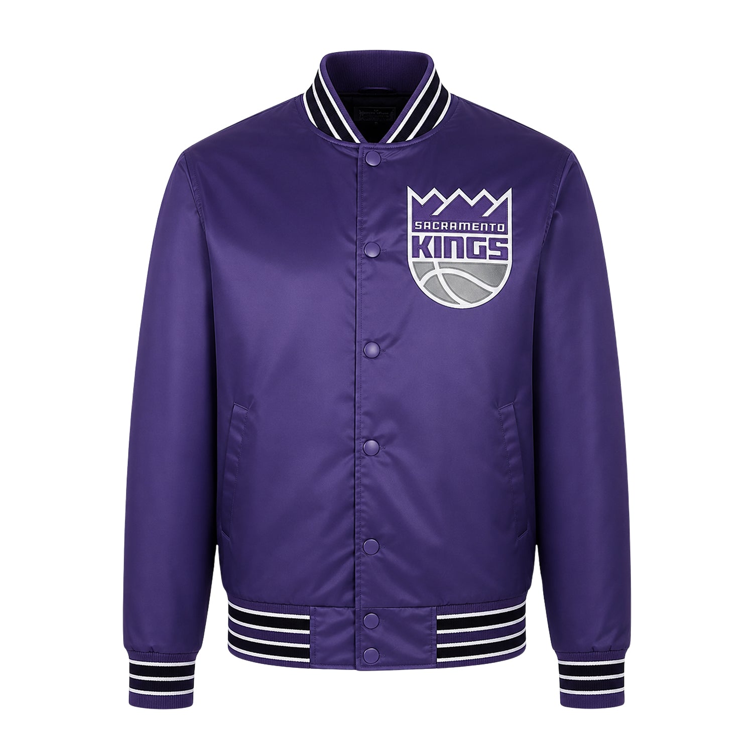 NBA Men's Sacramento Kings Purple Varsity Jacket