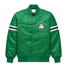 NBA Women's Boston Celtics Green Satin Varsity Jacket