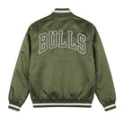 NBA Women's Chicago Bulls Forest Green Varsity Jacket (Back)