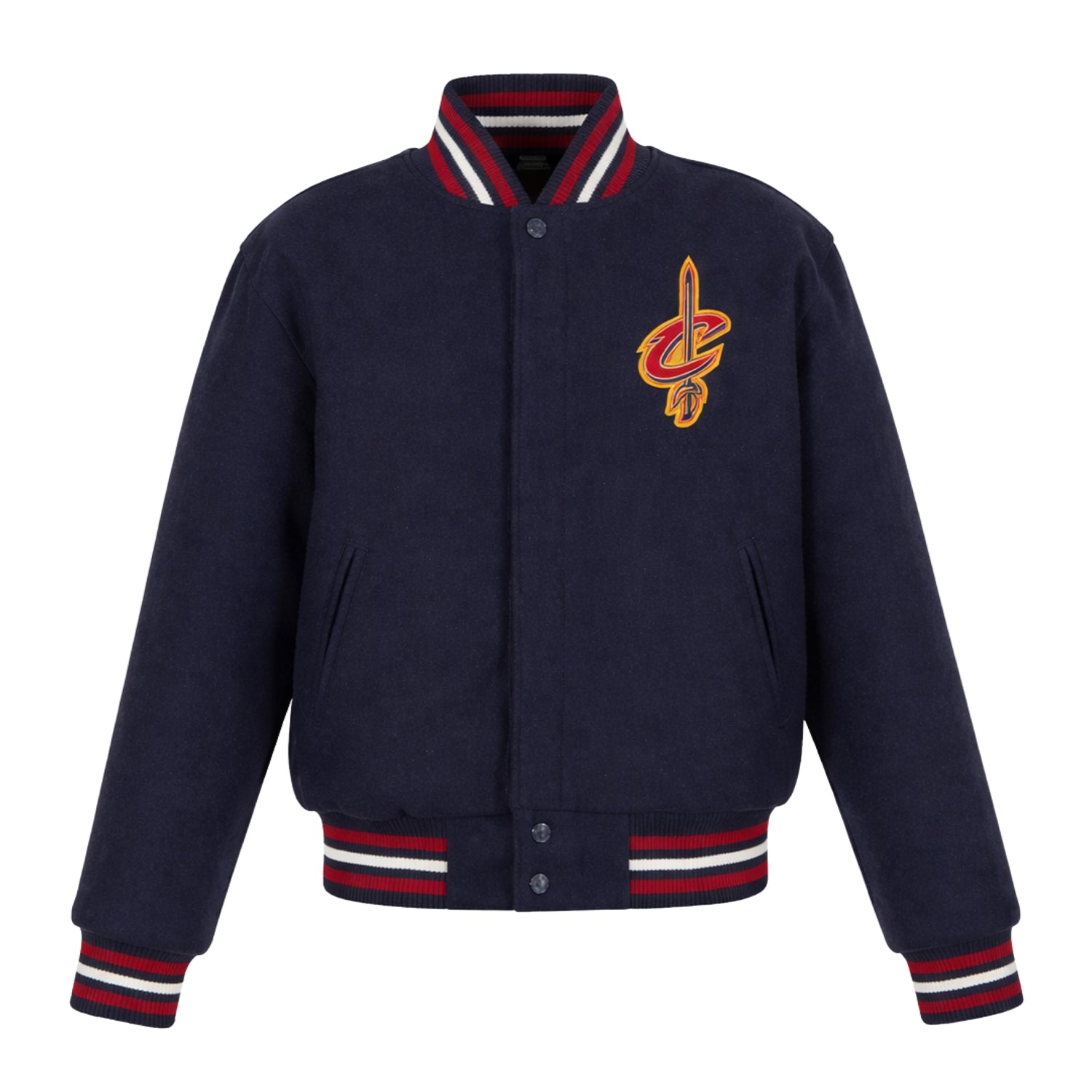 NBA Women's Cleveland Cavaliers Navy Blue Varsity Jacket