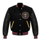 NBA Women's Denver Nuggets Black Varsity Jacket