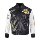 NBA Women's Los Angeles Lakers Black & White Varsity Jacket