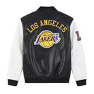 NBA Women's Los Angeles Lakers Black & White Varsity Jacket (Back)
