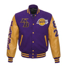 NBA Women's Los Angeles Lakers Purple and Yellow Varsity Jacket