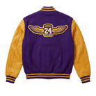 NBA Women's Los Angeles Lakers Vibrant team colors Varsity Jacket (Back)