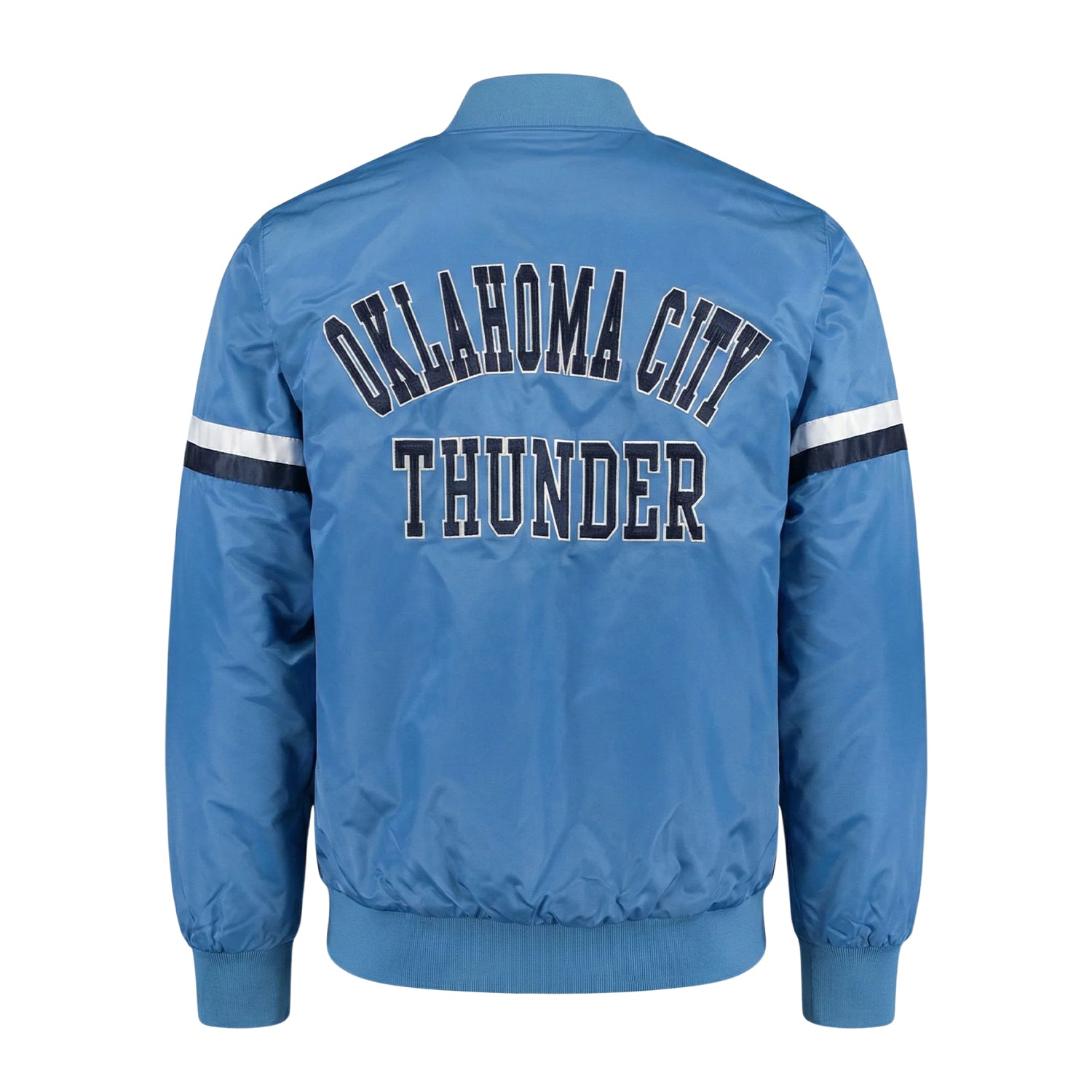 NBA Women's Oklahoma City Thunder Blue Varsity Jacket (Back)