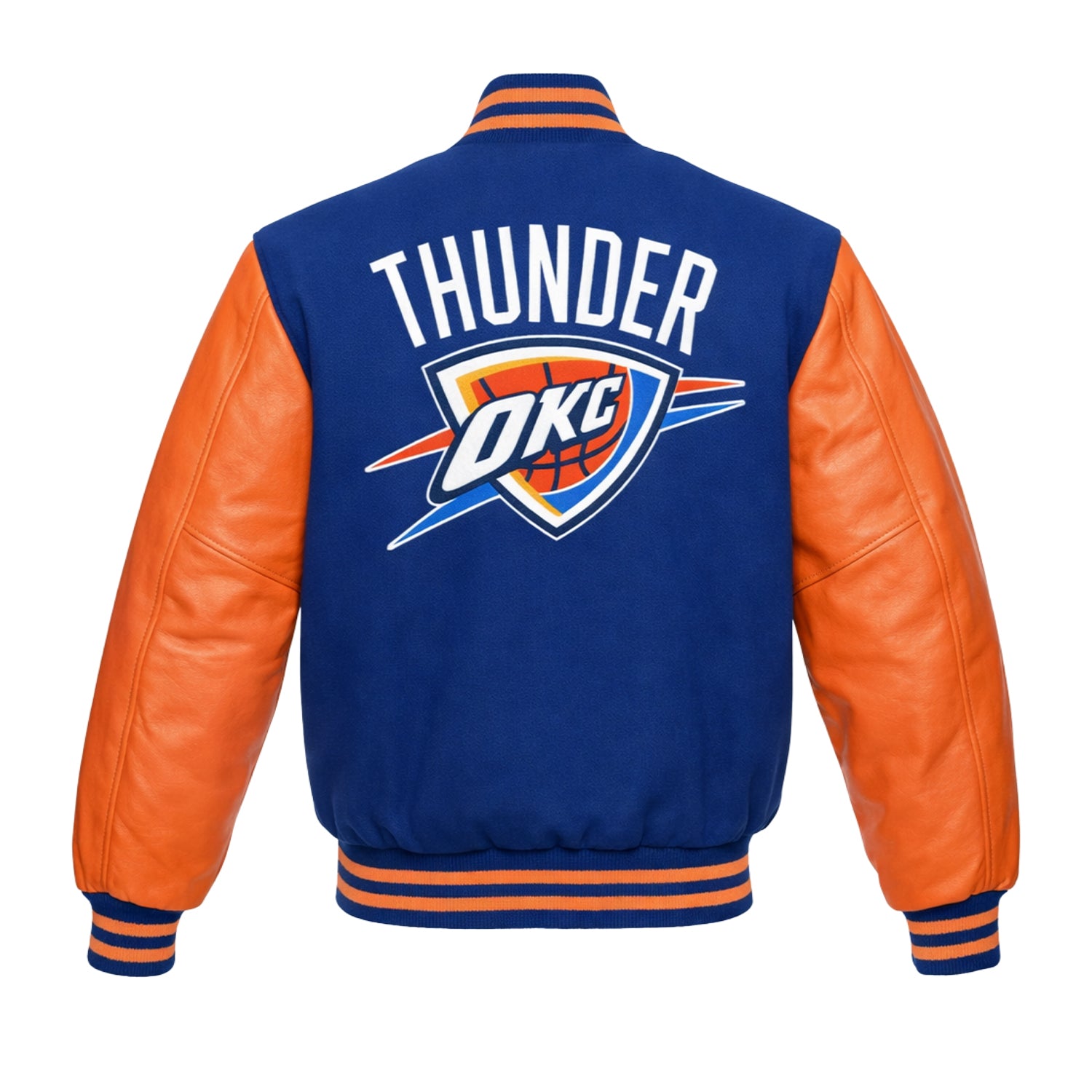 NBA Women's Oklahoma City Thunder Varsity Jacket (Back)