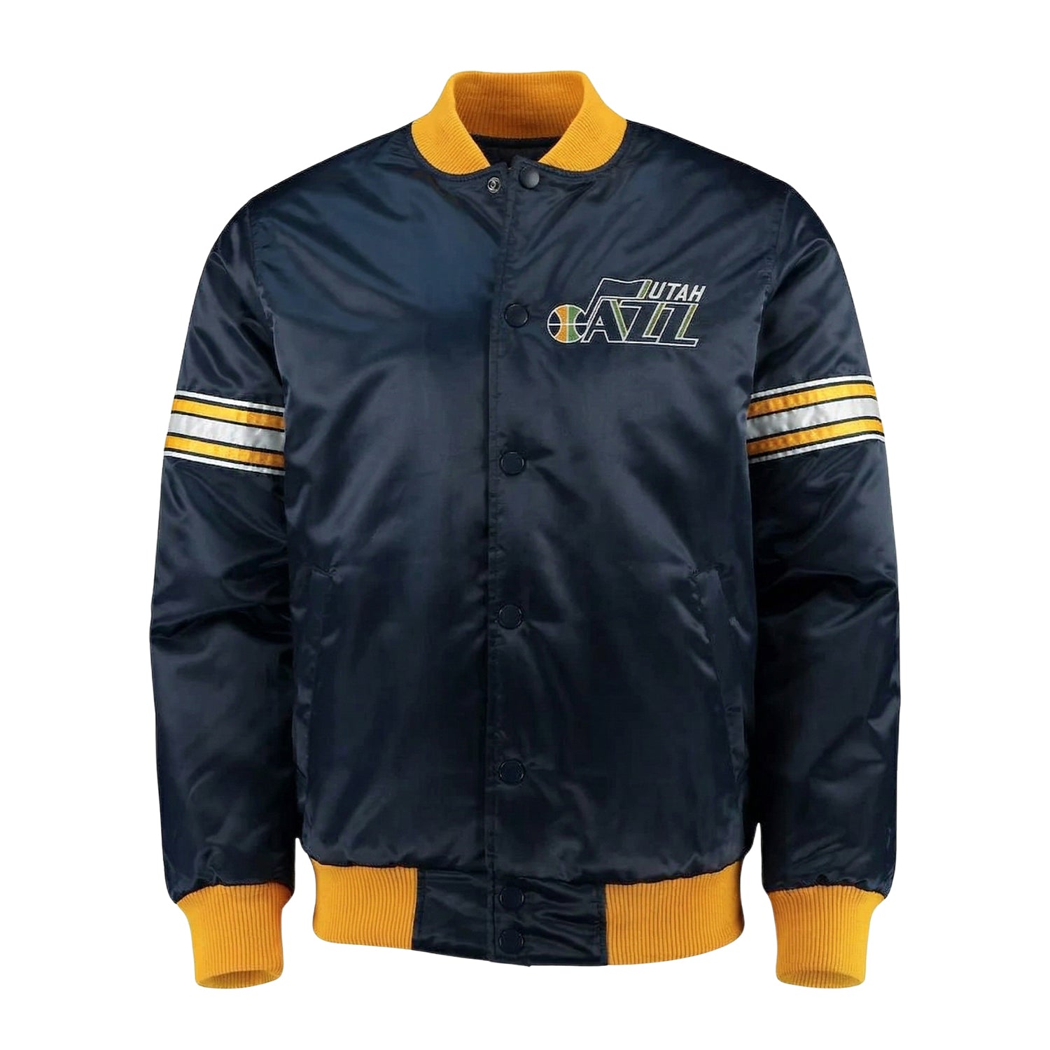 NBA Women's Utah Jazz Navy Blue Varsity Jacket
