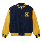 NCAA Women's Michigan Wolverines Navy Blue and Yellow Varsity Jacket