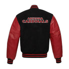 NFL Men's Arizona Cardinals Black Red Varsity Jacket (Back)