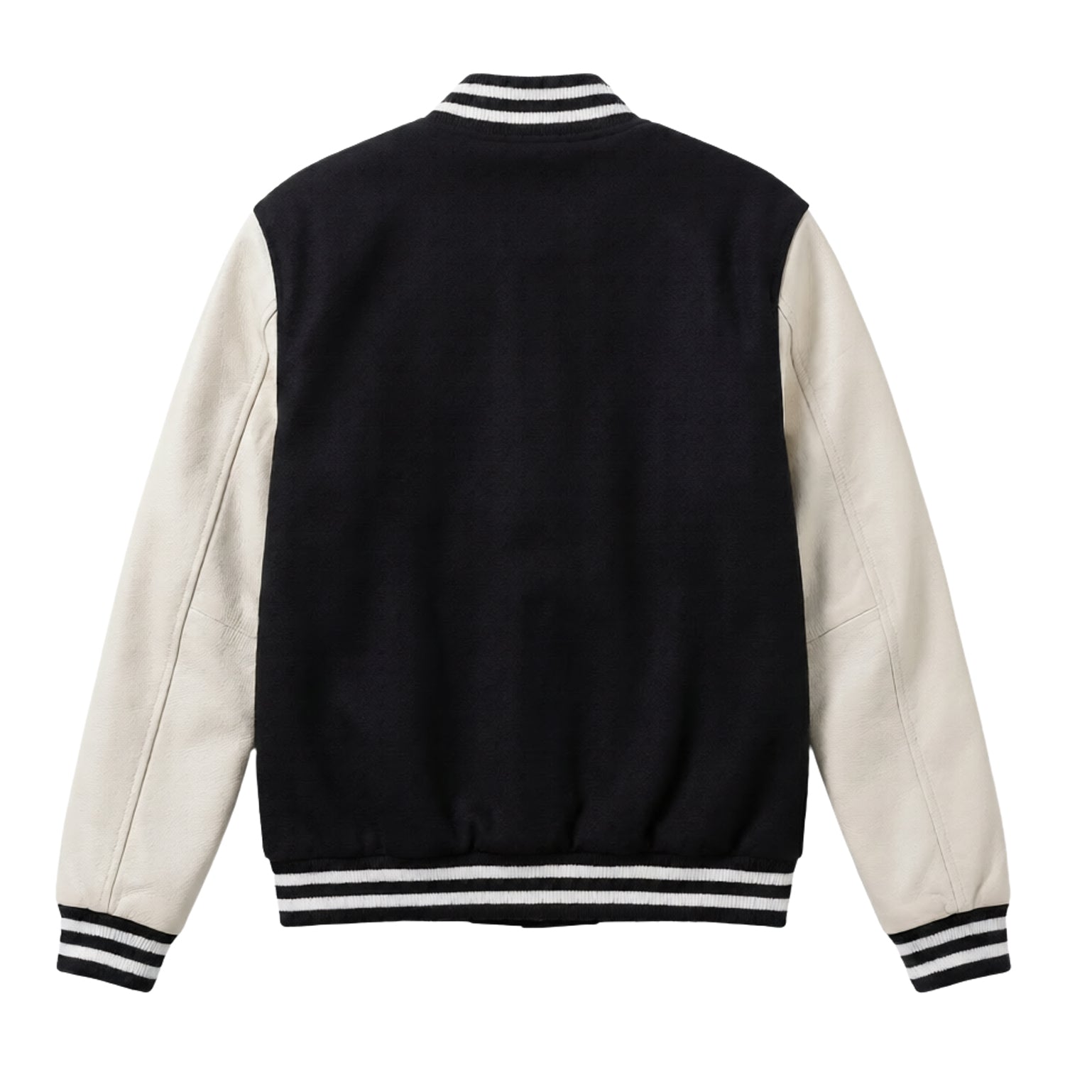 NFL Men's Baltimore Ravens Black White Varsity Jacket (Back)