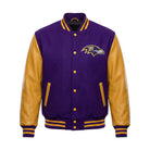 NFL Men's Baltimore Ravens Purple & Bronze Varsity Jacket
