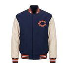 NFL Men's Chicago Bears Navy & Orange Varsity Jacket