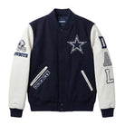 NFL Men's Dallas Cowboys Navy & White Varsity Jacket