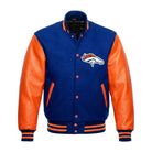 NFL Men's Denver Broncos Blue & Orange Varsity Jacket