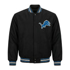 NFL Men's Detroit Lions Black Varsity Jacket
