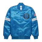 NFL Men's Detroit Lions Sky Blue Satin Varsity Jacket