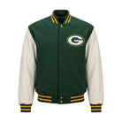 NFL Men's Green Bay Packers Green Varsity Jacket 