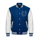 NFL Men's Indianapolis Colts Blue and White Varsity Jacket