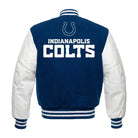 NFL Men's Indianapolis Colts Blue and White Varsity Jacket (Back)