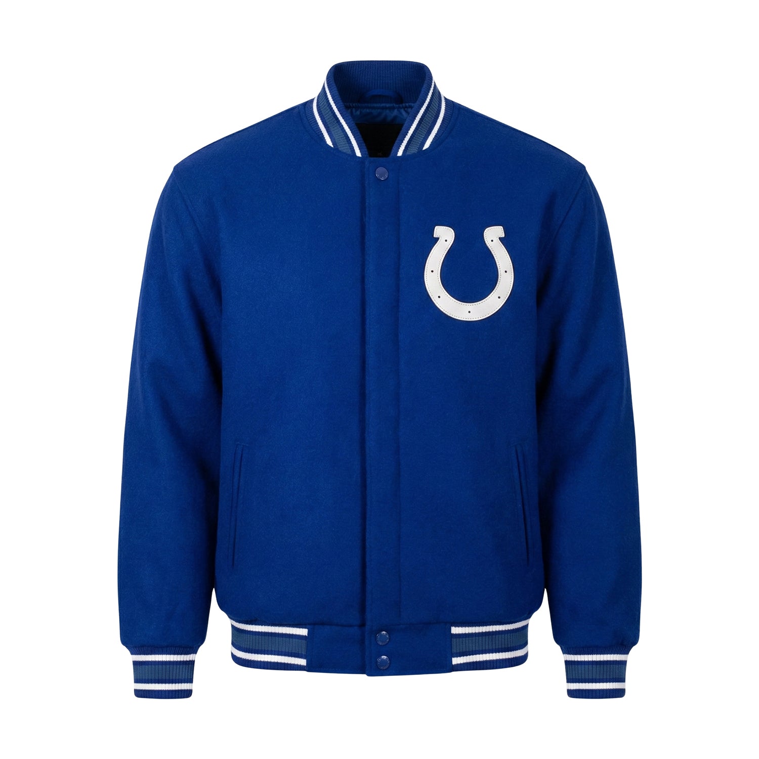 NFL Men's Indianapolis Colts Royal Blue Varsity Jacket