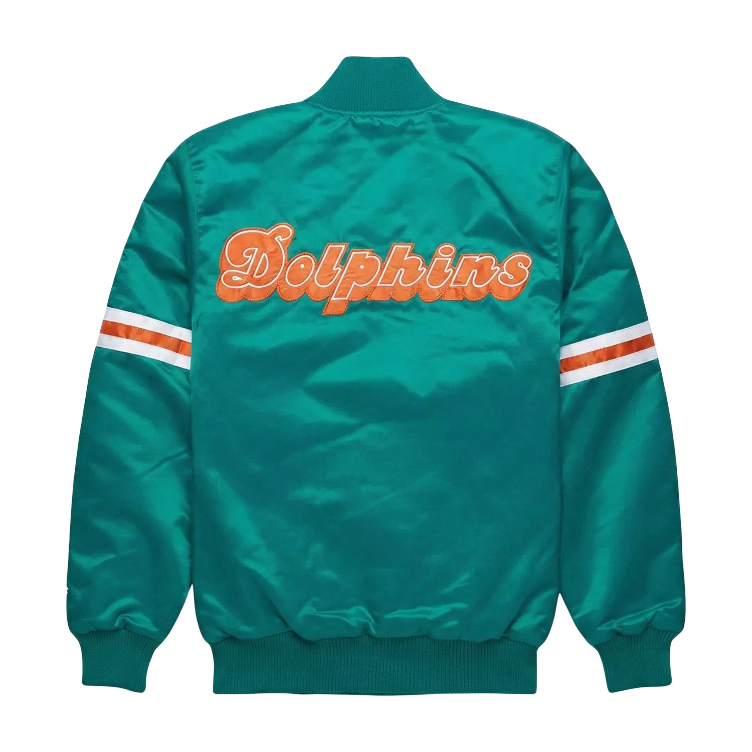 NFL Men's Miami Dolphins Turquoise Varsity Jacket (Back)