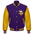 NFL Men's Minnesota Vikings Purple & Yellow Varsity Jacket