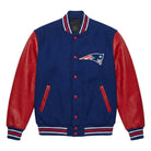NFL Men's New England Patriots Navy Blue Varsity Jacket
