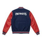 NFL Men's New England Patriots Navy Blue Varsity Jacket (Back)