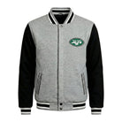 NFL Men's New York Jets Gray Black Varsity Jacket 